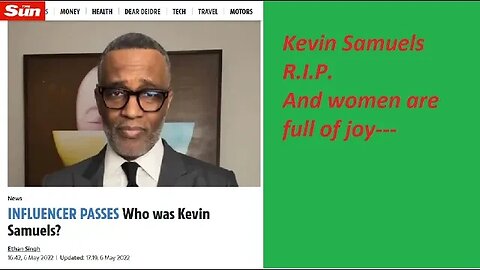 Kevin Samuels passed away, at 56 years #shorts