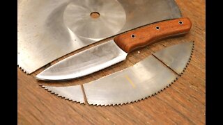 The Saw Blade Knife - How to Make a Knife from a Saw blade