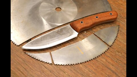The Saw Blade Knife - How to Make a Knife from a Saw blade