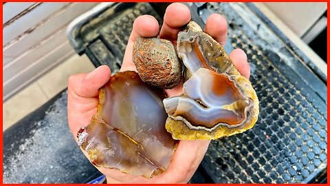 Garage Sale Agates are INSANE! Cutting & Polishing Agates | Lapidary