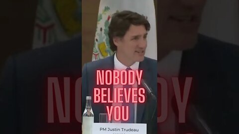 Nobody believes you Justin Trudeau attends meeting of North American CEOs #shorts