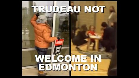 Edmonton Freedom Fighters Yell at Trudeau During his Photoshoot with Children | Nov 15th 2021