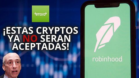 Robinhood y EToro Dejan de Aceptar Estas Cryptos | Analisis Tecnico $BTC