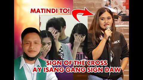 ANG SIGN OF THE CROSS AY ISA DAWNG GANGSTER SIGN?