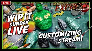 Customizing Action Figures - WIP IT Sunday Live - Episode #52 - Painting, Sculpting, and More!