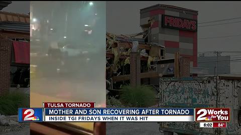 Mother, son recover after tornado