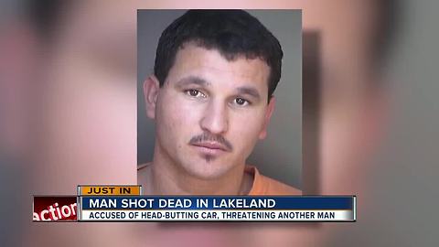 PD: Lakeland homicide investigation underway after man trying to head-butt car is shot and killed