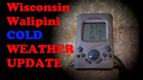 Cold Weather Update Pt1 for Walipini in Wisconsin