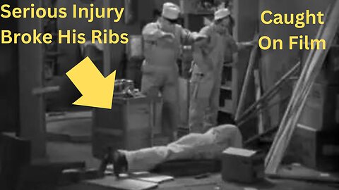 The Three Stooges Stunt that broke several ribs