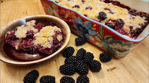 Granny's Traditional Blackberry Cobbler - 100 Year Old Recipe - Extra Yummy! - The Hillbilly Kitchen