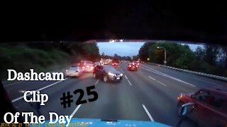 Dashcam Clip Of The Day #25 - World Dashcam - 5 Car Pile-up On I5 Involving Semi-Truck