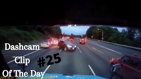Dashcam Clip Of The Day #25 - World Dashcam - 5 Car Pile-up On I5 Involving Semi-Truck