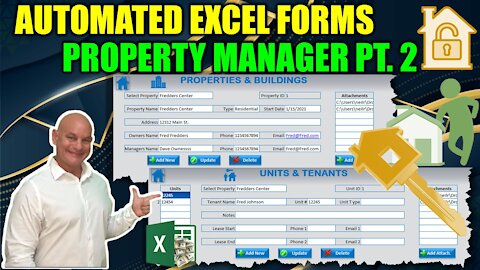 How To Create Automated Excel Forms & Add Attachments Without Userforms [Property Manager Pt. 2]