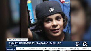 Chula Vista family remembers 12-year-old killed