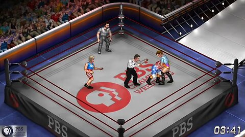 PBS Champion Wrestling 2022 - Donald Trump & Hillary Clinton Vs. Julia & Graham (Tag Title)