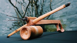 Crossbow Fishing Carp - Amazing Woodworking Skills