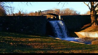 Waterfall On a Sunny Evening | 8 Hour 4K Video