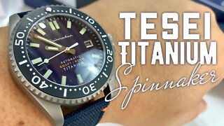 The Tesei Titanium Diver Watch in Blue by Spinnaker Review