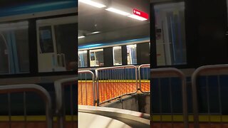 Cinematic departing metro #train #montreal #viralvideo