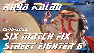 Kuya Kalbo Six Match Fix with Chun Li on Street Fighter 6 as Puyat 12-16-2023.