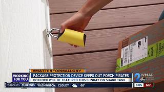 High-tech lock protects packages from porch pirates