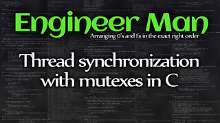 Thread synchronization with mutexes in C