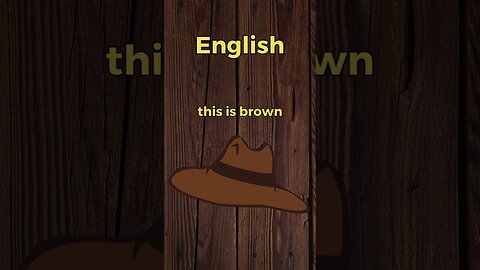 This is brown. How to Learn Croatian the Easy Way! #learn #croatian #colors #brown