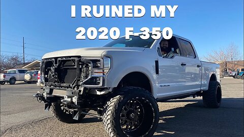 Fully Paintmatched Starwhite 2020 F-350 Platinum 6.7 Powerstroke with not even 1000 miles!!!!