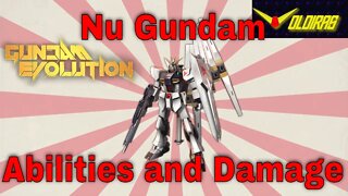 Gundam Evolution Nu Gundam Abilities and Damage Output Testing