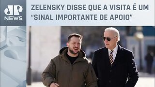 Biden faz visita surpresa a Kiev e se encontra com Zelensky dias antes de guerra completar um ano