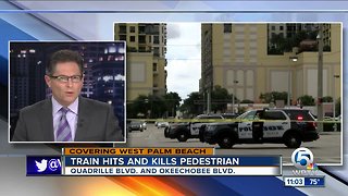 Train hits and kills pedestrian in West Palm Beach