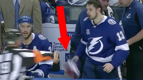 Pissed Off Ref Throws Glove at Tampa Bay Lightning Player
