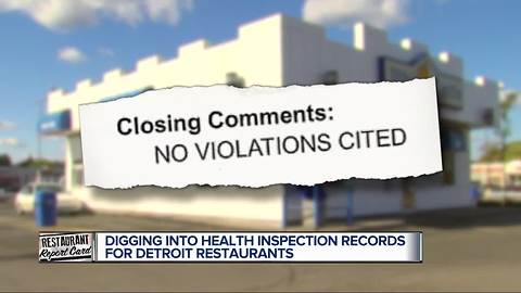 Inspector report cards detail problems at three downtown Detroit restaurants