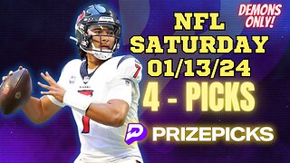 #PRIZEPICKS | BEST PICKS #NFL SATURDAY | 01/13/24 | DEMONS ONLY | WILD CARD | #FOOTBALL | TODAY