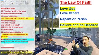 LOVE - REPENTANCE - BAPTISM. This Is The Law Of Faith That Justifies. NOT BY FAITH ALONE.