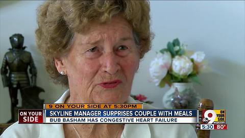 Skyline manager surprises couple with meals