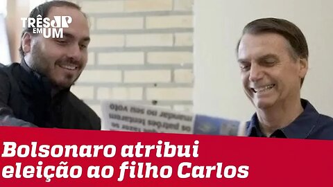 Bolsonaro diz que poderia nomear o filho Carlos como ministro de seu governo