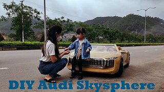 Crafting a wooden supercar of the future - Audi Skysphere - DIY