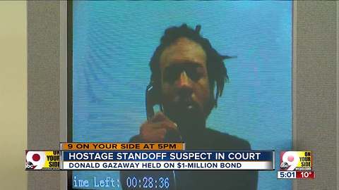 Hostage standoff suspect in court