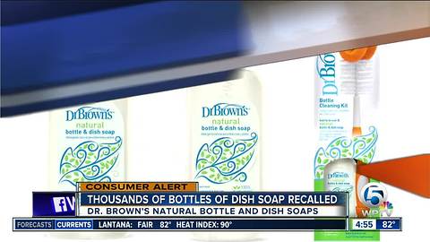 Dr. Brown's dish soap recalled