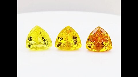 Chatham-Created Yellow Sapphires: Lab-grown yellow sapphires