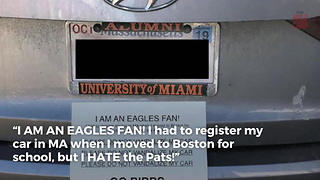 Eagles Fan Writes Hilarious Note On Car To Fellow Fans