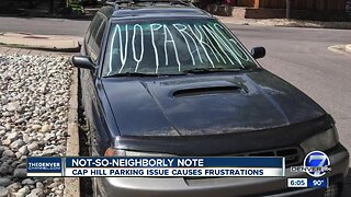 'Please tow me': Denver car gets a message after parking mixup but driver had good excuse