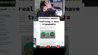 realizing i have trypophobia #funny #funnymoments #reaction #trypophobia #phobia #trending #memes