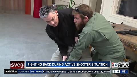 Counter Terrorism experts teach how to disable shooter and gun in active shooter situation