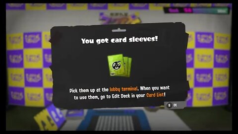 Splatoon 3 - Tableturf Battle - Frye's Card Sleeve & Reaching Max Level 50