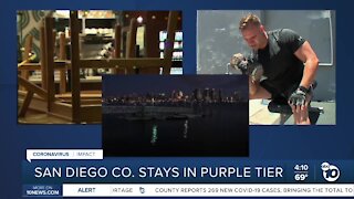 San Diego County stays in purple tier