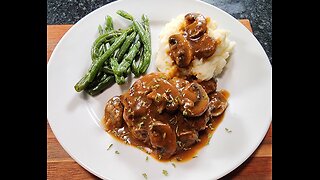 Salisbury Steak with Delicious Mushroom Gravy