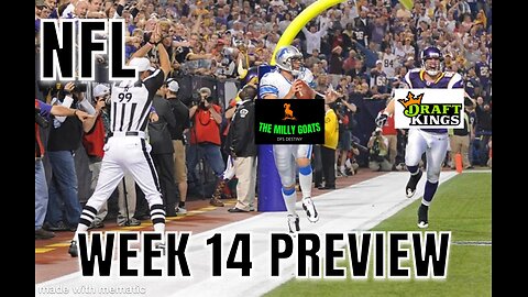 NFL Week 14 Football Preview and GOAT Outlet Stores - DFS Destiny