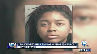 Police searching for missing teen girl last seen in Riviera Beach